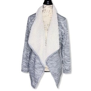 🍁SOLD🍁 GreenTea Sherpa Open Front Cardigan